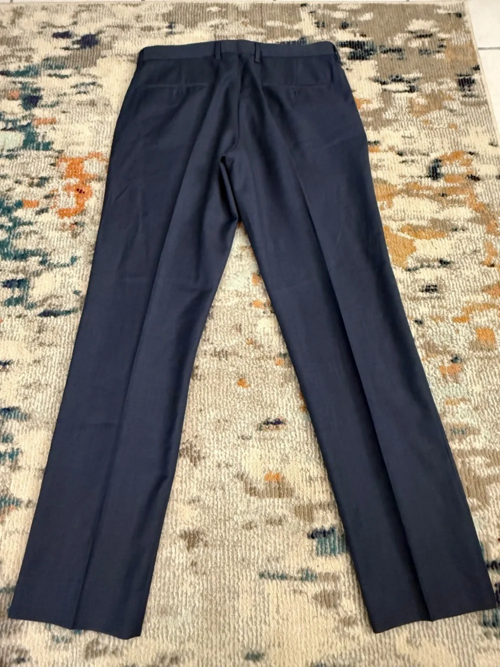 J Crew Thompson Slim Fit men's suit dress pant 32 slacks trousers dark gray blue